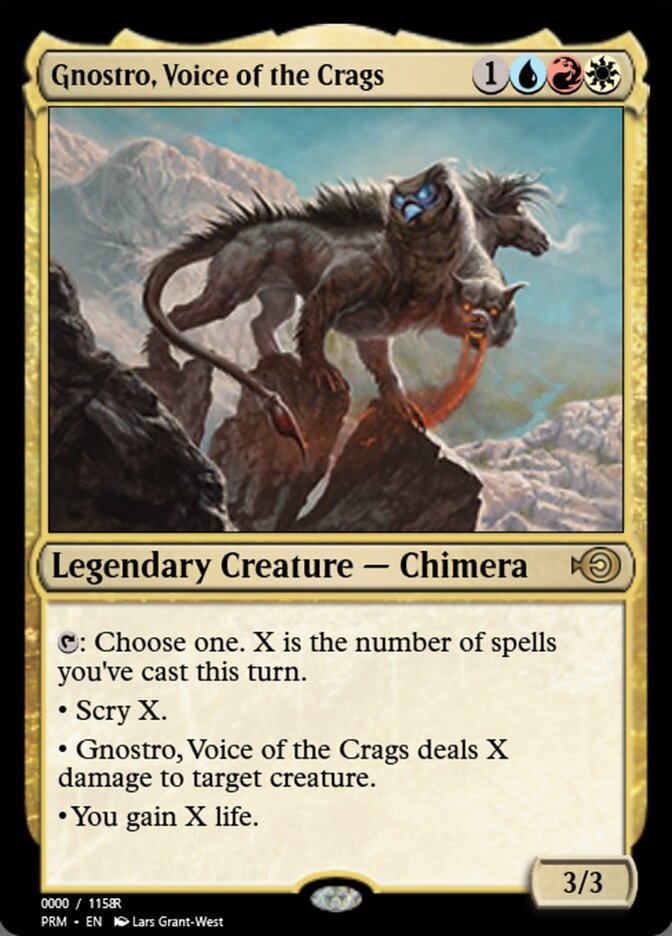 Gnostro, Voice of the Crags