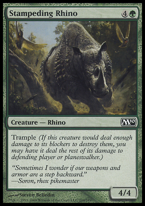 Stampeding Rhino