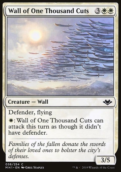 Wall of One Thousand Cuts