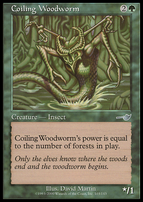 Coiling Woodworm