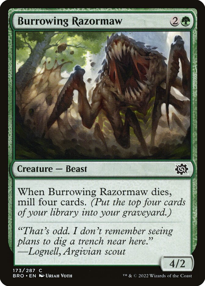 Burrowing Razormaw