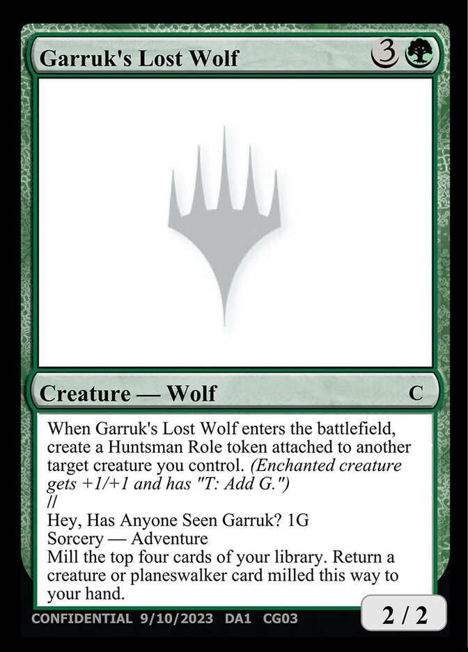 Garruk's Lost Wolf