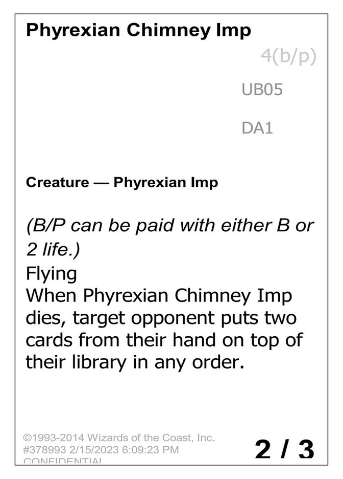 Phyrexian Chimney Imp