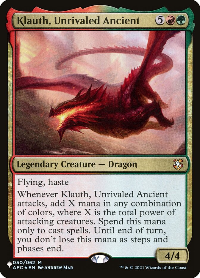 Klauth, Unrivaled Ancient