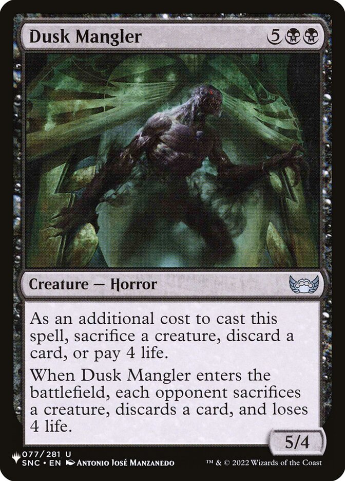 Dusk Mangler