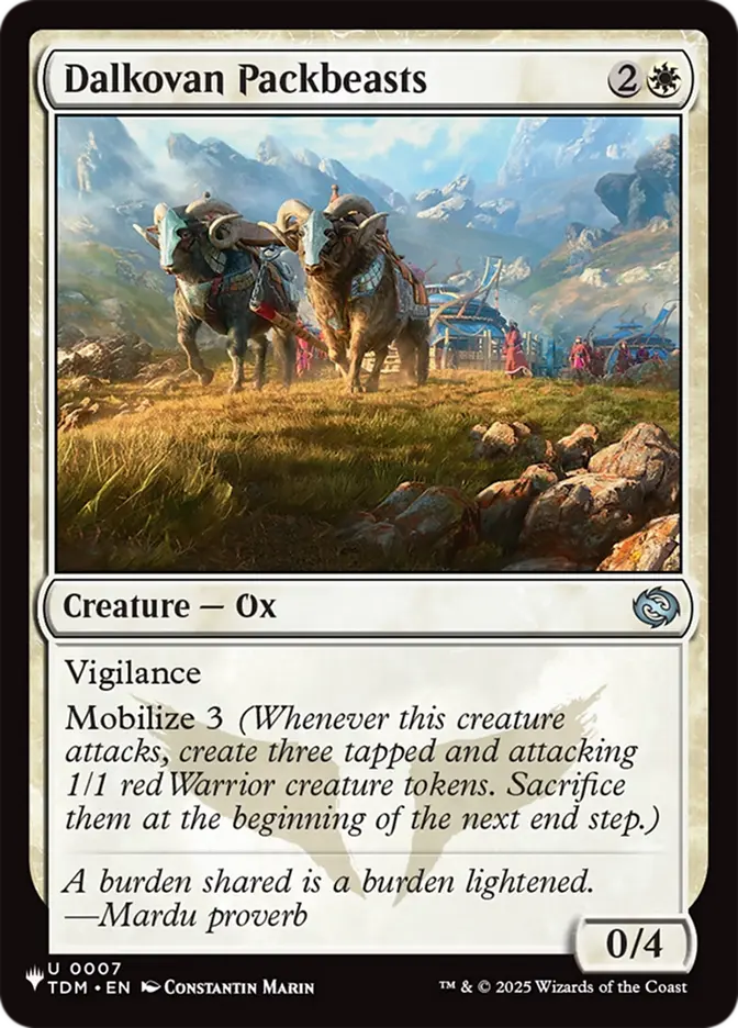 Dalkovan Packbeasts