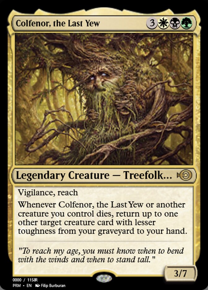 Colfenor, the Last Yew