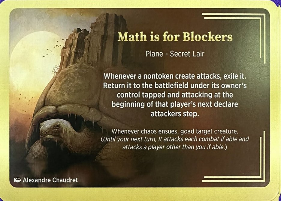 Math is for Blockers (Plane)