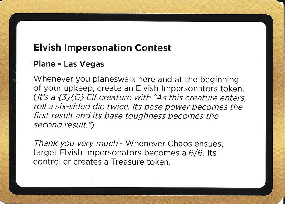 Elvish Impersonation Contest