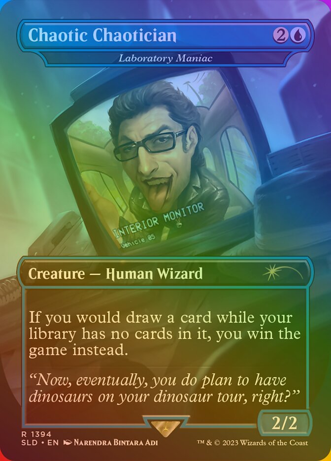 Jurassic World: Dr. Ian Malcolm Foil Edition - Secret Lair Drop Secret Lair  Drop - mtg.wtf