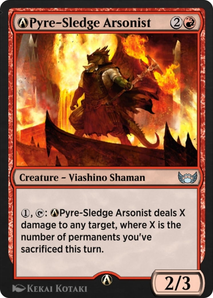 Pyre-Sledge Arsonist (Alchemy)