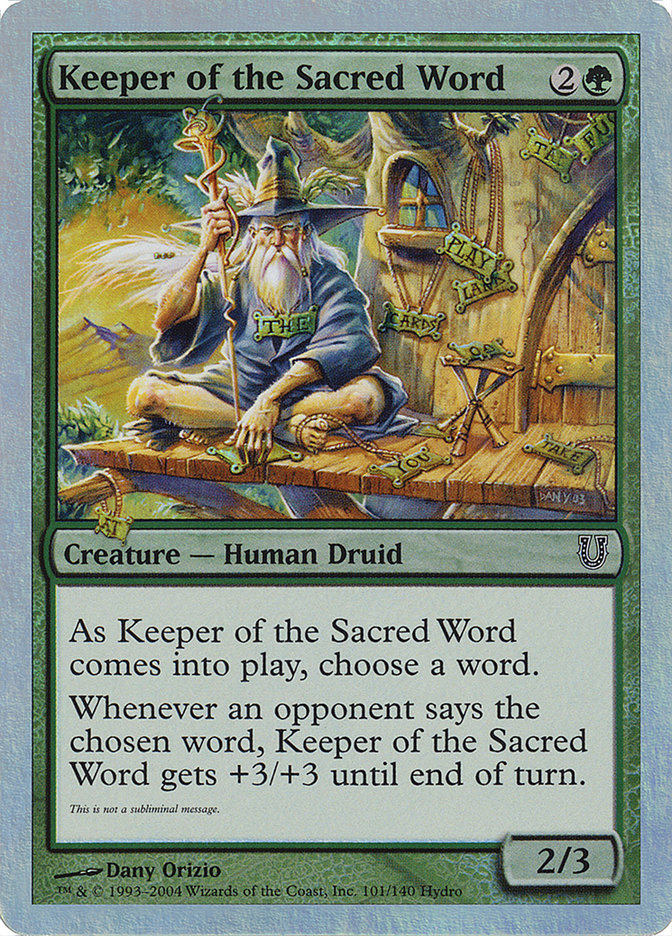 Keeper of the Sacred Word