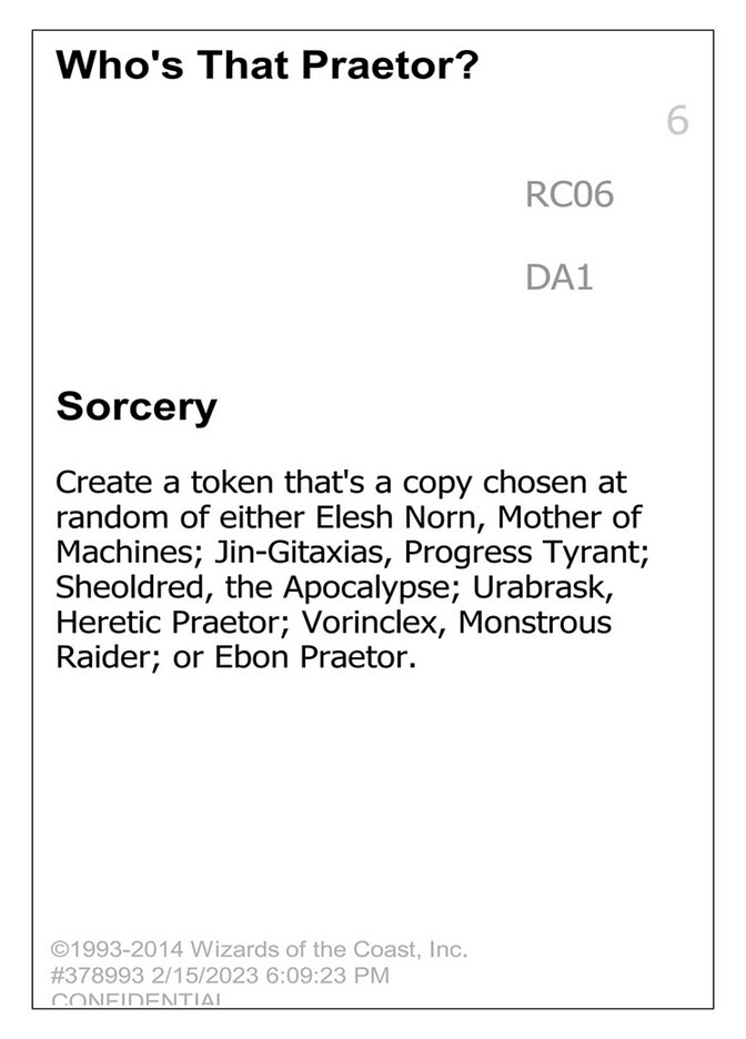 Who's That Praetor?