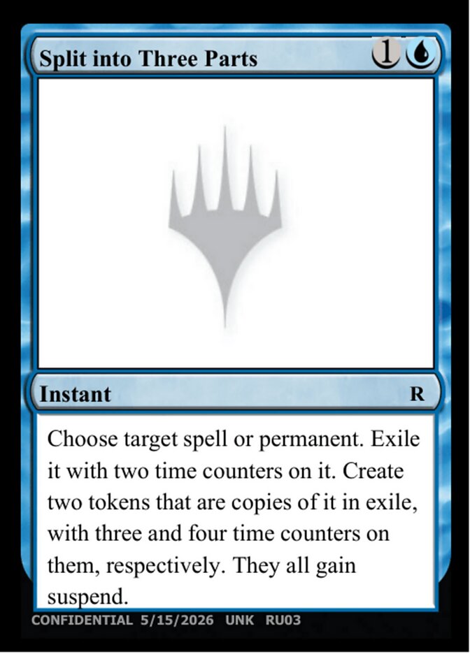 Split into Three Parts