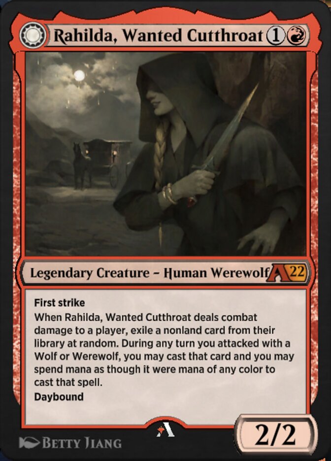 Rahilda, Wanted Cutthroat