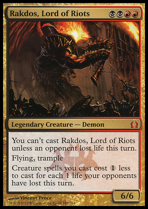 Rakdos Lord Of Riots Mtgwtf