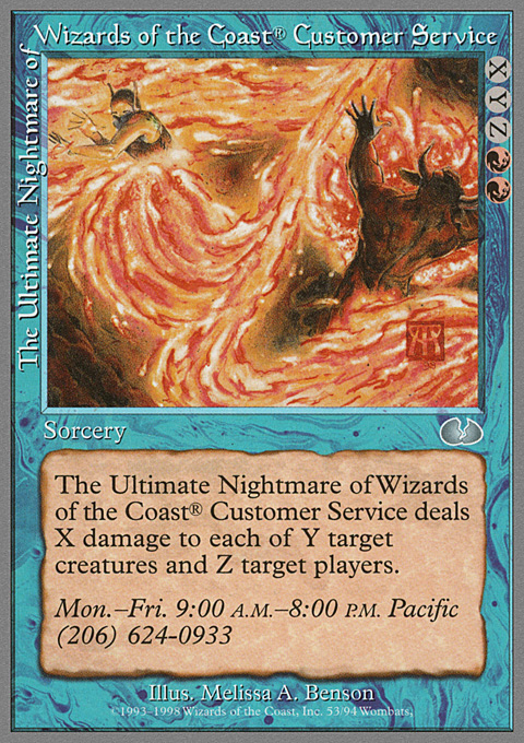 The Ultimate Nightmare of Wizards of the Coast® Customer Service